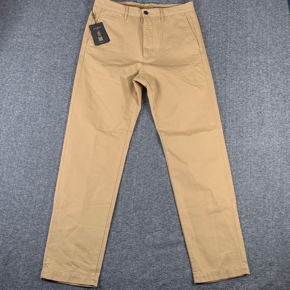 Incotex Slowear Pant Men 32x31 Beige Chino Trousers Military Workwear NEW